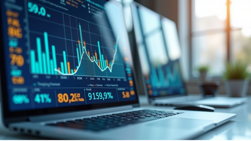 Tela digital exibindo o piloto de sistemas da CBS e a calculadora de tributos da Receita Federal, com gráficos, dashboards e dados fiscais em tempo real representando a automação tributária brasileira.
